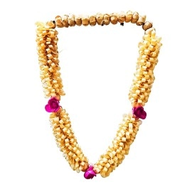 RDK SON\'S Sandalwood Haar Sandalwood Mala for Photo Frame !! Chandan Scented Wooden Haar/Mala, Garland for Mala for Photo (12 Inch)