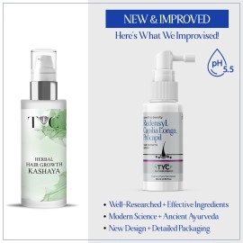TYC - TRUST YOUR CHOICE Herbal Hair Growth Serum With 3% Redensyl, 1% Procapil & 1% Capilia Longa | Manages Hair Fall, Hair Thinning & Hair Loss | Encourage Hair Growth | Ph 5.5, 140 Grams
