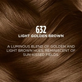 LOral Paris L\'oreal casting creme gloss ultra visible hair color with no ammonia, light golden brown 632, 100g + 60ml