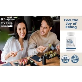 Trexgenics BILE EXTRACT 45% CHOLIC ACID Bile Synthesis Support (100 Capsules) (Pack of 1)