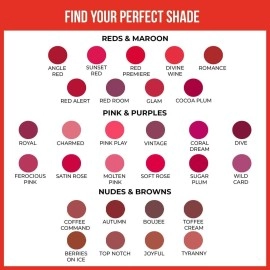 INSIGHT Non Transfer Liquid Lipstick -Top Notch| Matte Texture|Long Wear |Smudge Proof |Waterproof - 4 ml