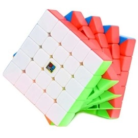 Kiditos MoYu Meilong Cubing Classroom 5X5 Cube Stickerless Speed Cube Magic Cube Puzzle (Solve Method Included), 60mm Size
