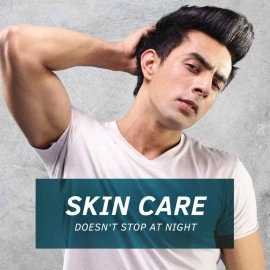 Ustraa Night Cream - De-tan & Anti-aging 50g - Dermatologically Tested - with Niacinamide and Licorie Extract - No Sulphates, No Parabens, No Mineral Oil