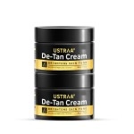 Ustraa De-Tan Cream for Men - 50g (Set of 2) Dermatologically Tested - For Tan removal & Even Skin tone, With Japanese Yuzu & Liquoric, Prevents Dark Spots, Without Bleach, No Sulphates, No Parabens