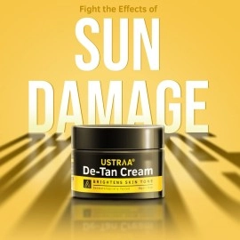 Ustraa De-Tan Cream for Men - 50g (Set of 2) Dermatologically Tested - For Tan removal & Even Skin tone, With Japanese Yuzu & Liquoric, Prevents Dark Spots, Without Bleach, No Sulphates, No Parabens