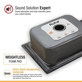 Ruhe Sound Deadening Foam Pads for Kitchen Sinks | Lightweight Sound Absorbing Pads | Foam Pads with Strong Adhesive | Pack of 2