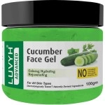 Luvyh Cucumber Face Gel Skin Mustiorizer 100 g, Skin Hydrating Soothing Light Weight Formula, Helps Reduce Redness, Puffiness & Blemishes
