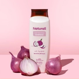 Naturali Hairfall Arrest Conditioner with Red Onion & Bhringraj | Reduces Hairfall | Conditioner for Women & Men | 180 ml