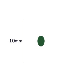 Comet Busters Dark Green Basic Oval Bindis (10mm) (BIN1281)