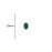Comet Busters Dark Green Basic Oval Bindis (10mm) (BIN1281)