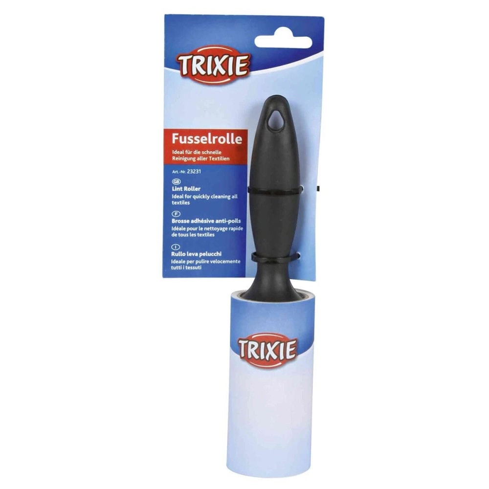 Trixie: - Lint Roller, Fast Removal of Animals Hairs and Fluff from Adhesive Tape | Instant and Easy Way to Get rid of Pet Hair | Suitable for Cleaning Upholstery, Textiles - 60 Sheets Per Roll