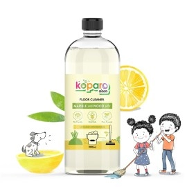 Koparo Natural Disinfectant Floor Cleaner Liquid | 1000ml | Lime & Lemongrass | Tile & Marble Cleaner | Eco-friendly & Non-Toxic | Skin Safe, Baby Safe & Pet Friendly