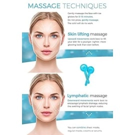 DONDA Ice Globe Facial Massager |Ice Roller for Face & Eye Puffiness Relief |Facial Ice Globes for Face (Multicolor)