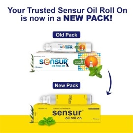 Sensur Natural & Ayurvedic Pain Relief Oil Roll On -(10ml, Pack of 3)