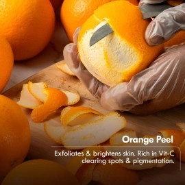 Nat Habit Exfoliating Orange Butter Bath Soap With Ayurvedic Cold Processed For Brightening, Scar Reduction, Exfoliation,Tan Removal (Pack of 2 x 125gm)