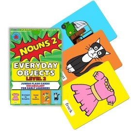 Brainy Bug Resources Flashcards and for Teaching Language (Everyday Objects, Combo)