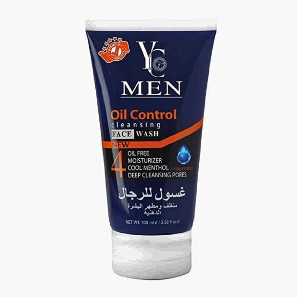 Yc Men Oil Control Cleansing Face Wash - 100ml, White