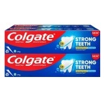 Colgate Strong Teeth, 700g, Indias No: 1 Toothpaste Brand, Calcium-boost Tooth Paste for 2X Stronger Teeth, Whitens Teeth, Fresh Breath & Prevents Cavities (Combo Pack Offer)