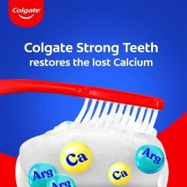 Colgate Strong Teeth, 700g, Indias No: 1 Toothpaste Brand, Calcium-boost Tooth Paste for 2X Stronger Teeth, Whitens Teeth, Fresh Breath & Prevents Cavities (Combo Pack Offer)