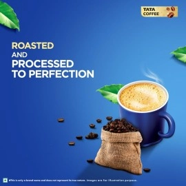 Tata Classic Instant Coffee, 90g Jar, Chicory Mix With Strong Taste & Rich Aroma, With Flavour Locked Decoction Crystals