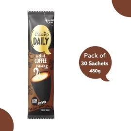 Chaizup Daily 1 Min Coffee - Instant Premix Coffee - 30 Single Serves | 30 Sachets | Rs 10 per Sachet | Low Sugar Coffee