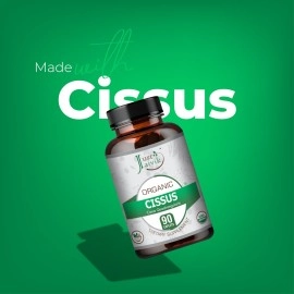 Just Jaivik Organic Cissus / Hadjod Tablets As Dietary Supplements - 750mg (90 Tablets)