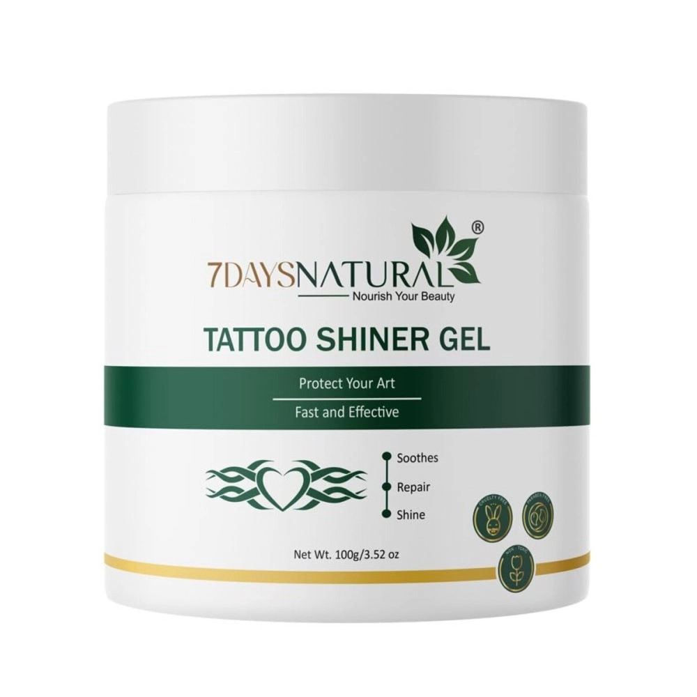 7DAYSNATURAL Tattoo Shiner Gel | Tattoo Gel for Men & Women 100g