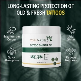 7DAYSNATURAL Tattoo Shiner Gel | Tattoo Gel for Men & Women 100g