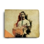 ShopMantra Cristiano Ronaldo CR7 Printed Pu Leather Wallet for Men\'s/Boy\'s (Beige)
