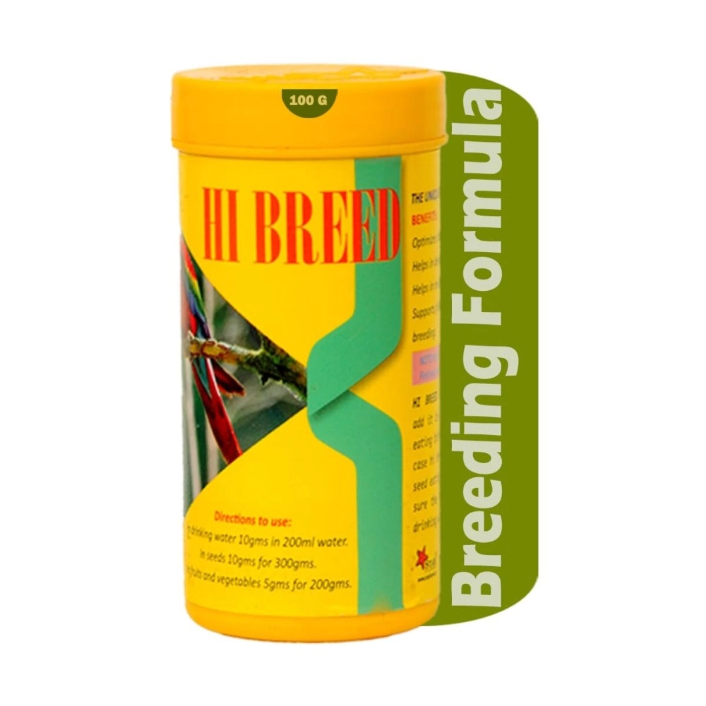 STAR FARMS Breeding Formula Pet Birds Health Supplements with Unique Formula for Breeding Pet Birds - 100 Grams/Good Breeding Results, Better Fertility.