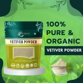 BrijBooti Birju Mahavir Vetiver Root Powder - Khus Root Powder - Vala - Kas Ramacham -    - Vetiveria Zizanioides for Hair Growth| Face Scrub| Healthy Skin 100 Gr