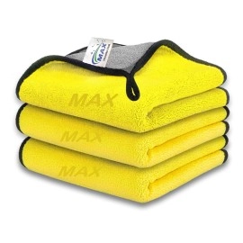 MAX Microfiber Cloth for Car Cleaning (800 GSM, Pa..