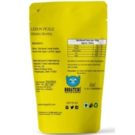 BOGATCHI Sweet Lemon Pickle - Nimbu ka Achaar meetha - Handcrafted Original Pickle - Original Rajasthani Achaar - No Preservatives - No Artificial Color - Natural Ingredients - Travel Pack, 50g