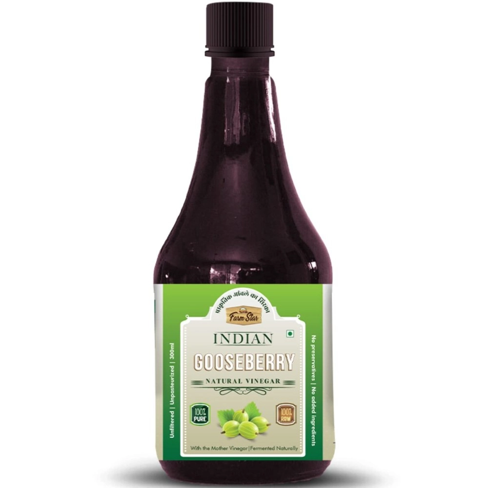 Indian Gooseberry Natural Vinegar | Fermented, Raw, Unfiltered Amla Vinegar (300ml)
