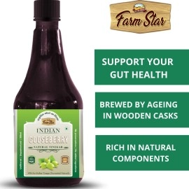 Indian Gooseberry Natural Vinegar | Fermented, Raw, Unfiltered Amla Vinegar (300ml)