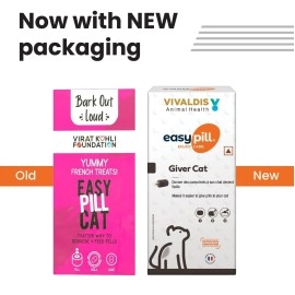 BARK OUT LOUD by Vivaldis - Easy Pill Cat | Tasty Pill Pockets to Mask Taste & Smell of Medicines (Tablets & Liquids)| Highly Palatable with Chicken & Duck Meat 3 Bars X 10 GMS, All Life Stages