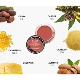 Love Earth Lip Tint & Cheek Tint Multipot-Got Your Back With Richness Of Essential Oils And Vitamin E For Lips, Eyelids & Cheeks, Matte Finish - Coral