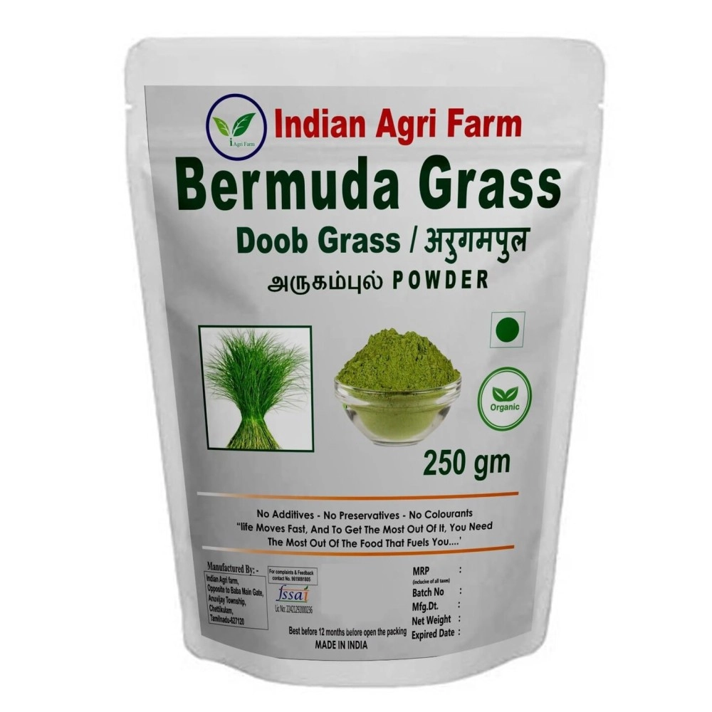 Iagrifarm Bermuda Grass Powder - 250 gram/Arugampul Powder