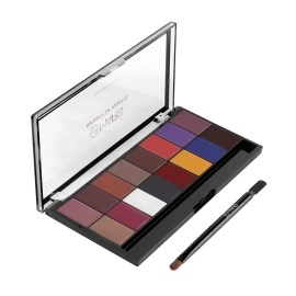 MARS Infinity Lip Palette, Demi Matte | 16 Colors to Infinte Lipstick Colors | Free Spatula Applicator 36.0 g (01-Multicolor)