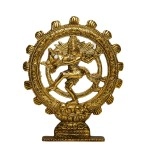 Wonder Care | Lord Nataraja Dancing Shiva Statue Sculpted in Great Detail in Ivory Antique Finish - Hindu God Statue | Home Decor | Mandir | Gift | Hindu God Idol