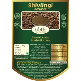 Biotic Shivlingi Seed Powder (Bryonia Laciniosa) Shivlingi Beej Powder - 50 gm