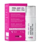 Cos-IQ 25% AHA + 2% BHA + 6% PHA Peeling Solution for Face | 10-Minute Facial | Chemical peel for face for glowing skin | Exfoliating serum| Men & Women | At-home facial | 30ml