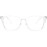 Dervin Blue Light Blocking Glasses Gaming Filter Transparent Square Eyeglasses for Eye Protection Men Women Computer/Tablet/Laptop/Mobile/TV Anti-blue & Anti eyestrain Clear White, M