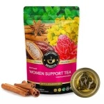 TEACURRY Women Support Tea - 1 Month, 100 gms - Spearmint, Asparagus, Shatavari, Nettle - Helps with Hormonal Balance, Tubal Blockage, Fibroids and Menopause (100 Grams | 1 Month Pack)