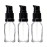 nsb herbals 10 ml Clear/Transparent Round Empty Glass Bottle With Lotion Pump And Black Cap For Essential Oils, Diy Skin Care, Cosmetics, Bottle (Pack Of 3)