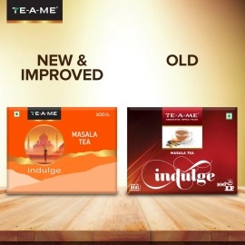 TE-A-ME Masala Tea - 100 Tea Bags | Real - Masala Tea Bags | Masala Chai 100 Pieces