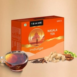 TE-A-ME Masala Tea - 100 Tea Bags | Real - Masala Tea Bags | Masala Chai 100 Pieces