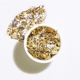 The Indian Chai - Healthy Menopause Tea 50g with Raspberry Leaves, Red Clover Flower, Vetiver Root, Guggul etc for Mood Swings, Irritability, Hot Flashes & Night Sweats Relief, Herbal Tea