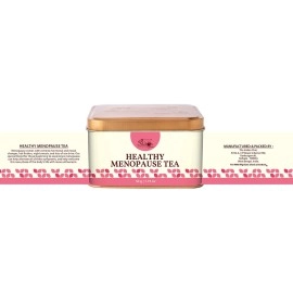 The Indian Chai - Healthy Menopause Tea 50g with Raspberry Leaves, Red Clover Flower, Vetiver Root, Guggul etc for Mood Swings, Irritability, Hot Flashes & Night Sweats Relief, Herbal Tea