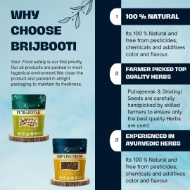 BrijBooti Birju Mahavir - Putrajeevak beej and Shivlingi beej combo 100 Gr Each Putra jivak - Shivlangi - Jiya Pota